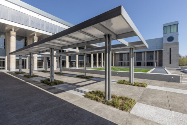 Tn Library exterior entry